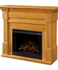 Dimplex Christina BuiltRite Fireplace Bundle with Rift Oak