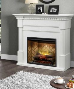 Dimplex Christina BuiltRite Fireplace Bundle with White Finish