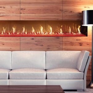 The DaVinci Collection Single-Sided Linear Gas Fireplace