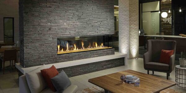 The DaVinci Collection Pier Linear Gas Fireplace 2