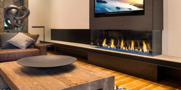 The DaVinci Collection Bay Linear Gas Fireplace 2