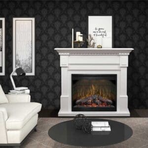 Dimplex Essex Mantel with Electric Firebox and Logs