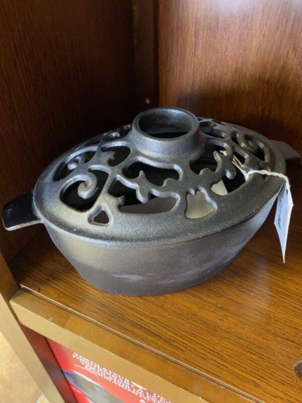 Filigree Matte Black Steamer Pot