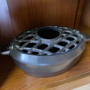 Lattice Matte Black Steamer Pot