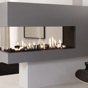 EH Lucius 140 Peninsula Gas Fireplace