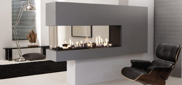 EH Lucius 140 Peninsula Gas Fireplace