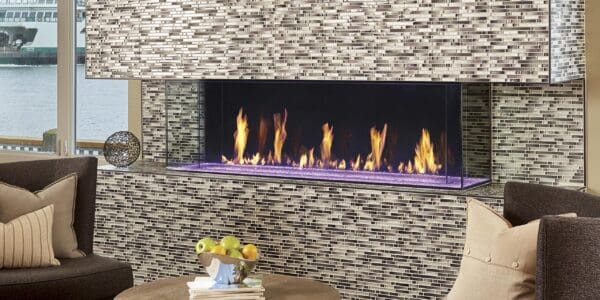 The DaVinci Collection Bay Linear Gas Fireplace