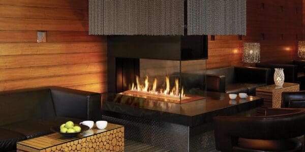 The DaVinci Collection Pier Linear Gas Fireplace